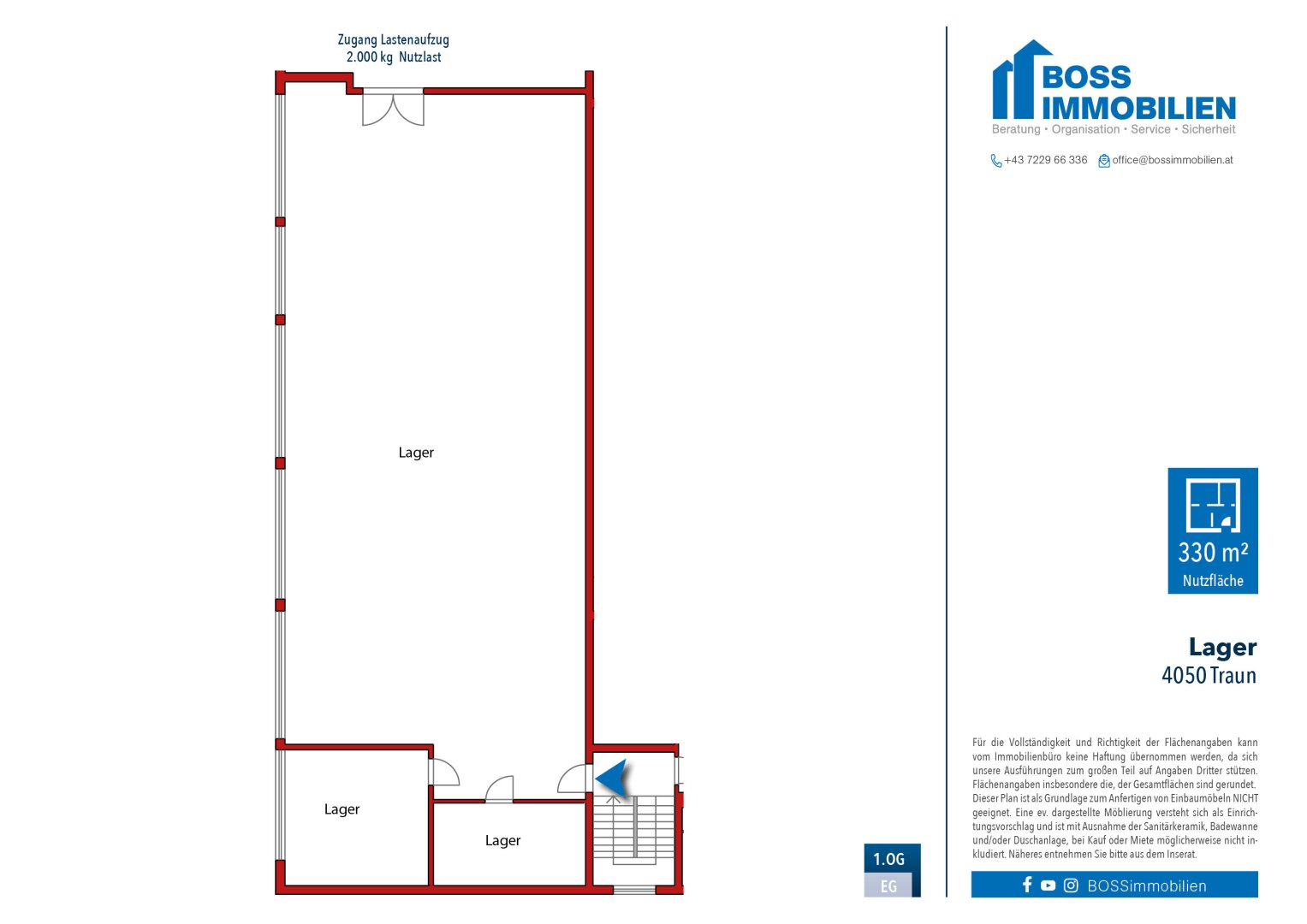 Grundriss Lager Traun