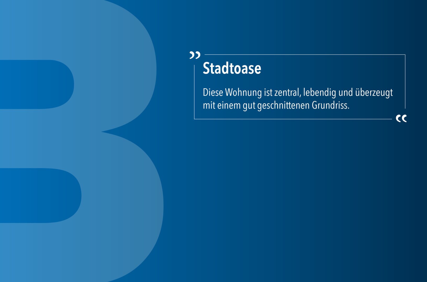 Stadtoase | mit Küche