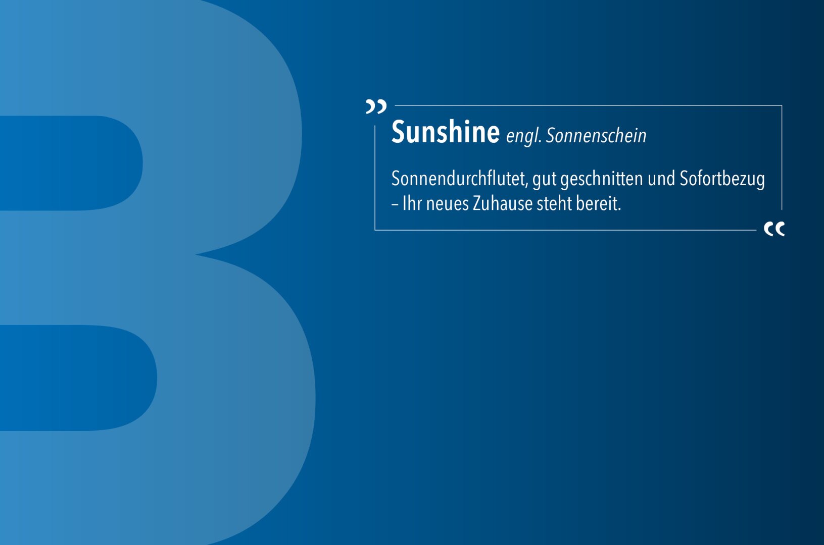 Sunshine | mit Küche
