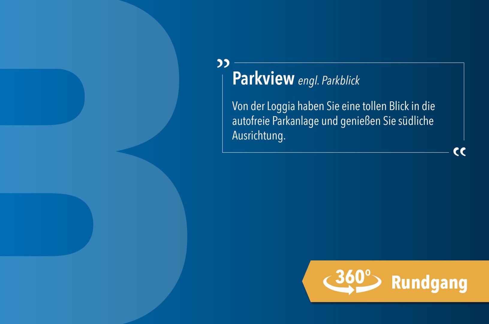 Parkview | mit Küche