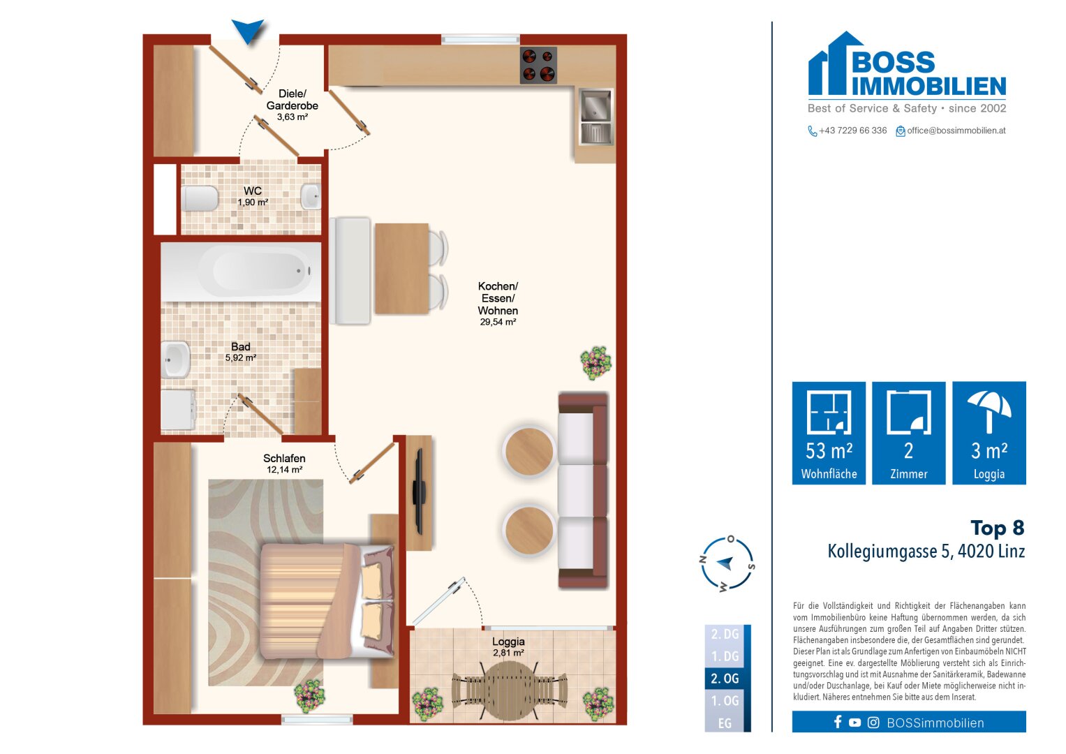 Grundriss Kollegiumgasse 5_Top 8