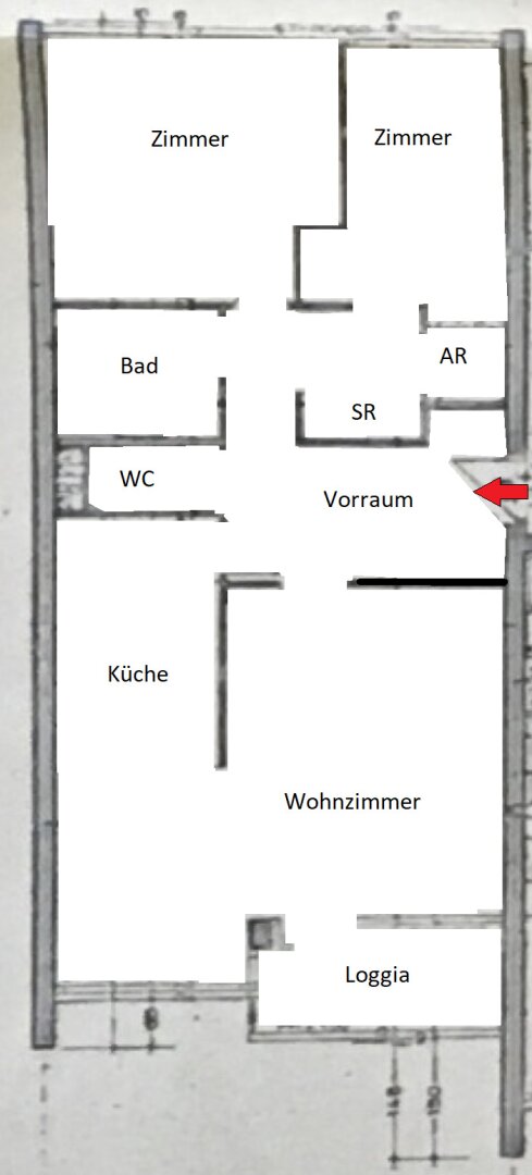 Grundriss Planskizze