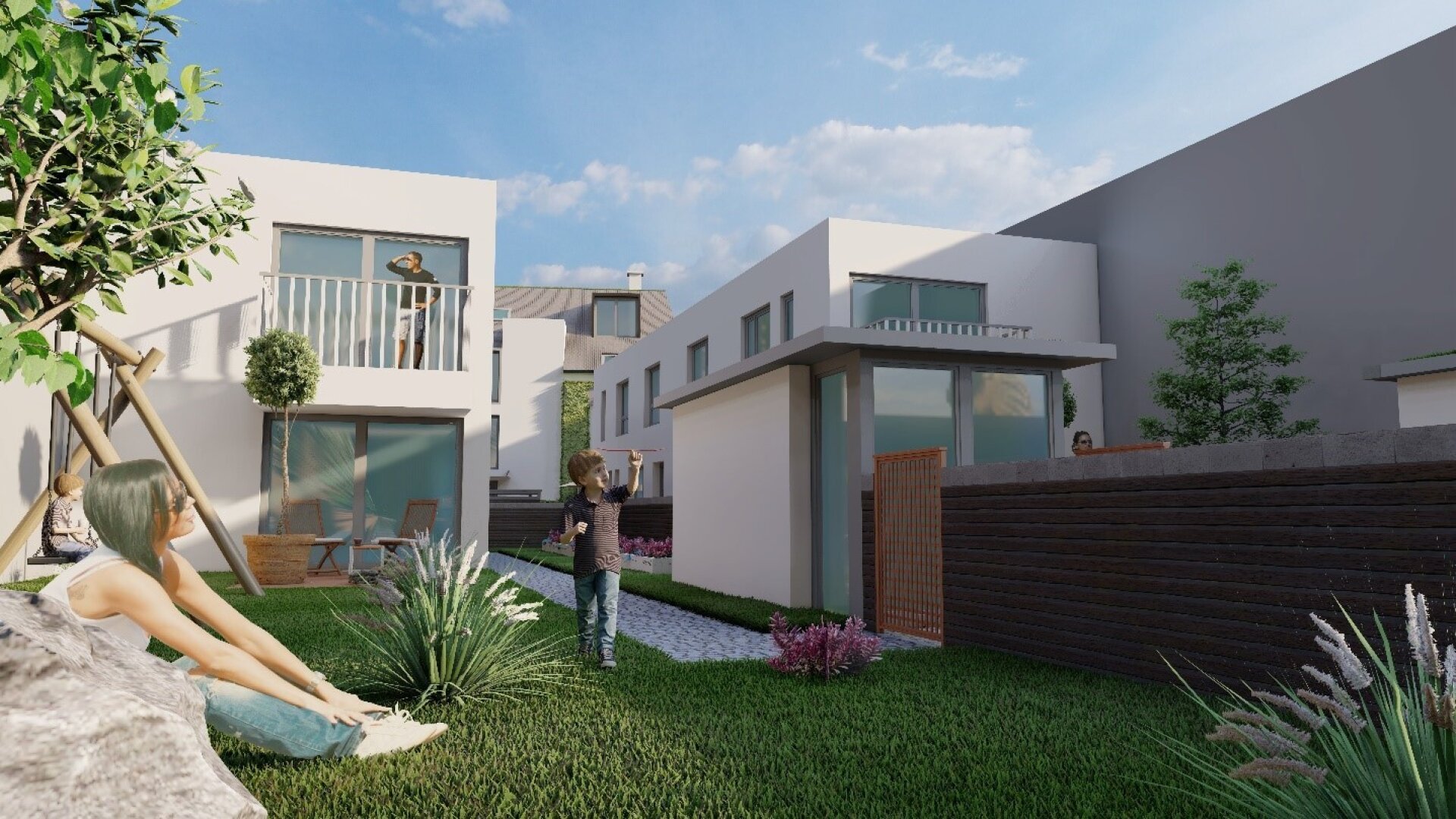 ELEGANT TWO-LEVEL HOME WITH PRIVATE GARDEN & BALCONY