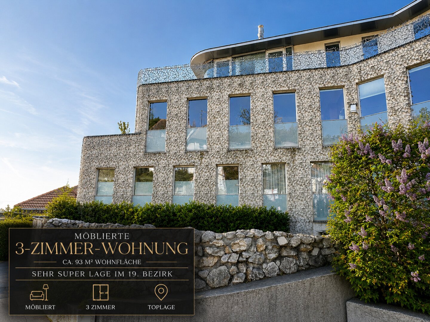 Exklusive 3-Zimmer-Wohnung im 19. Bezirk Privater Liftzugang | Terrasse | Grünblick | Barrierefrei Verfügbar ab 15. Juli