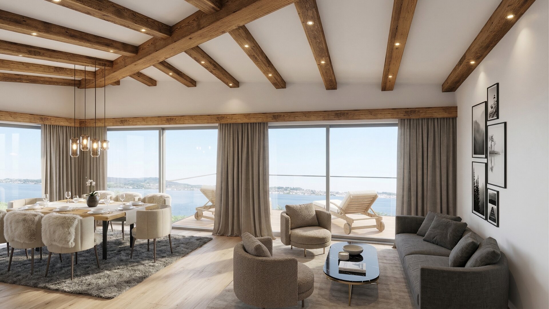 PENTHOUSE MIT TRAUMHAFTEM TRAUNSEEPANORAMA AM SONNENHANG