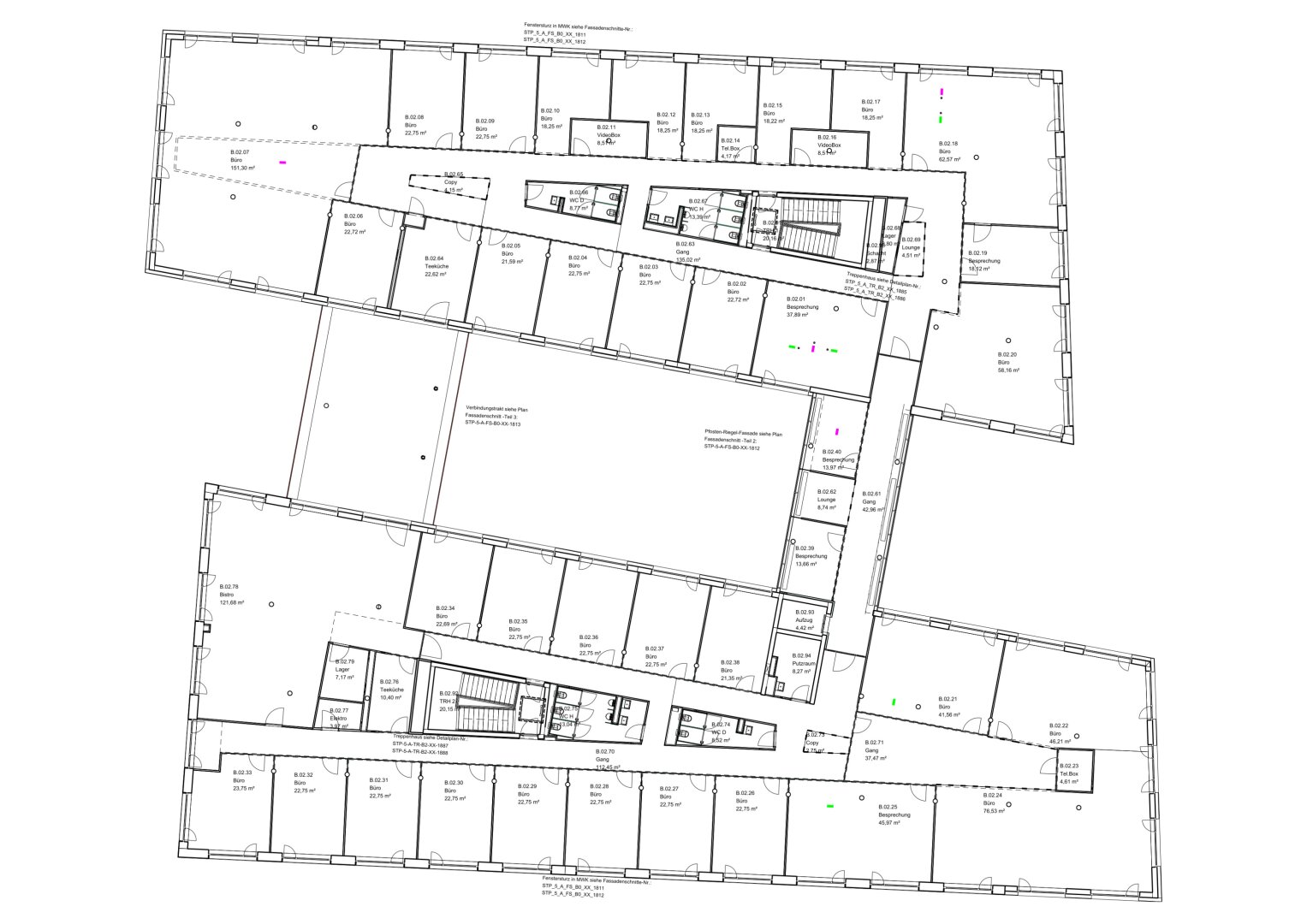 Büroflächen im 2. OG