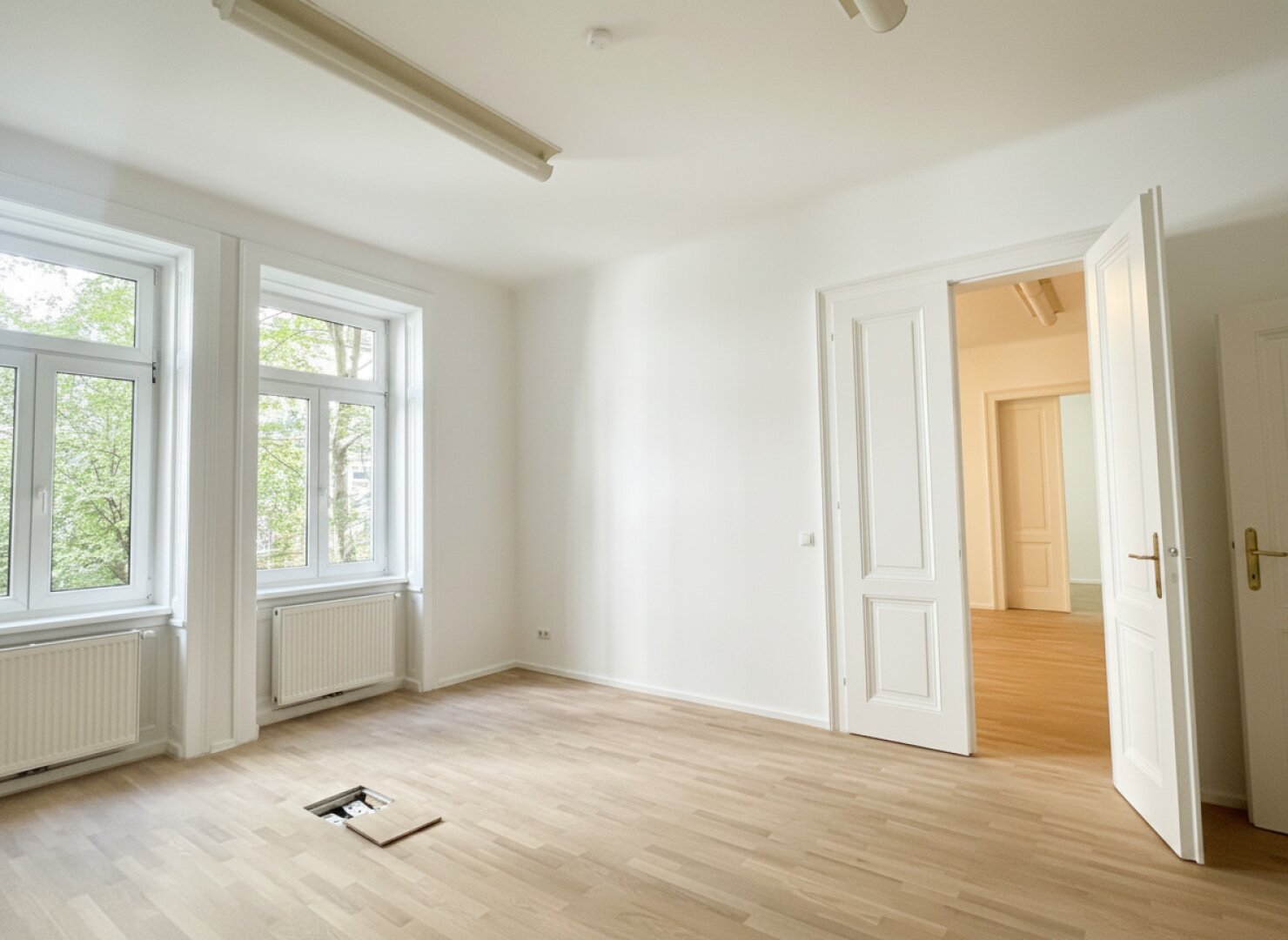 | Repräsentatives 4-Zimmer-Altbaubüro | zentrale Landstraßer Bestlage
