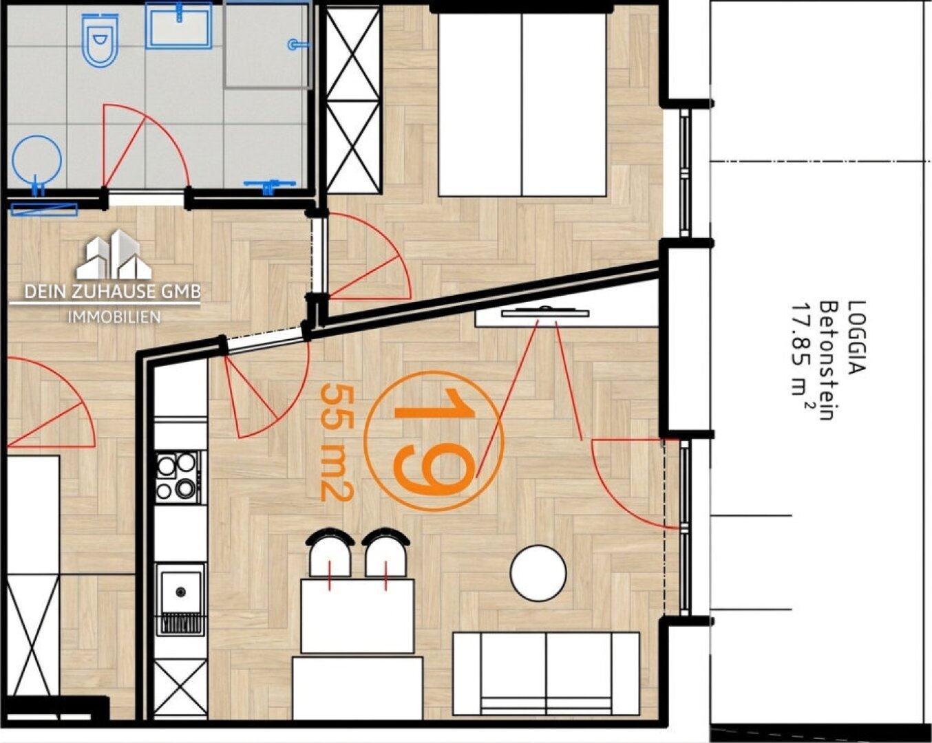 Grundriss Wohnung