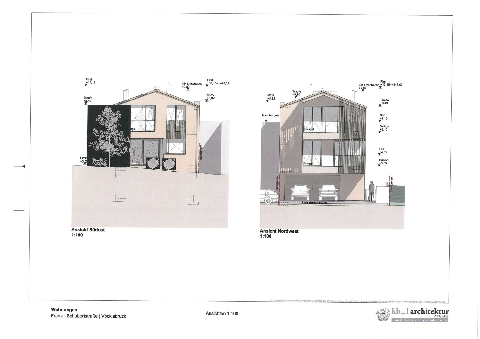 ( Bauprojekt ) !! Baugrund inkl. Baugenehmigung für 3 Wohnungen in  Vöcklabruck:  mit Garten, Terrasse, 2 Balkonen & 3 Stellplätzen!