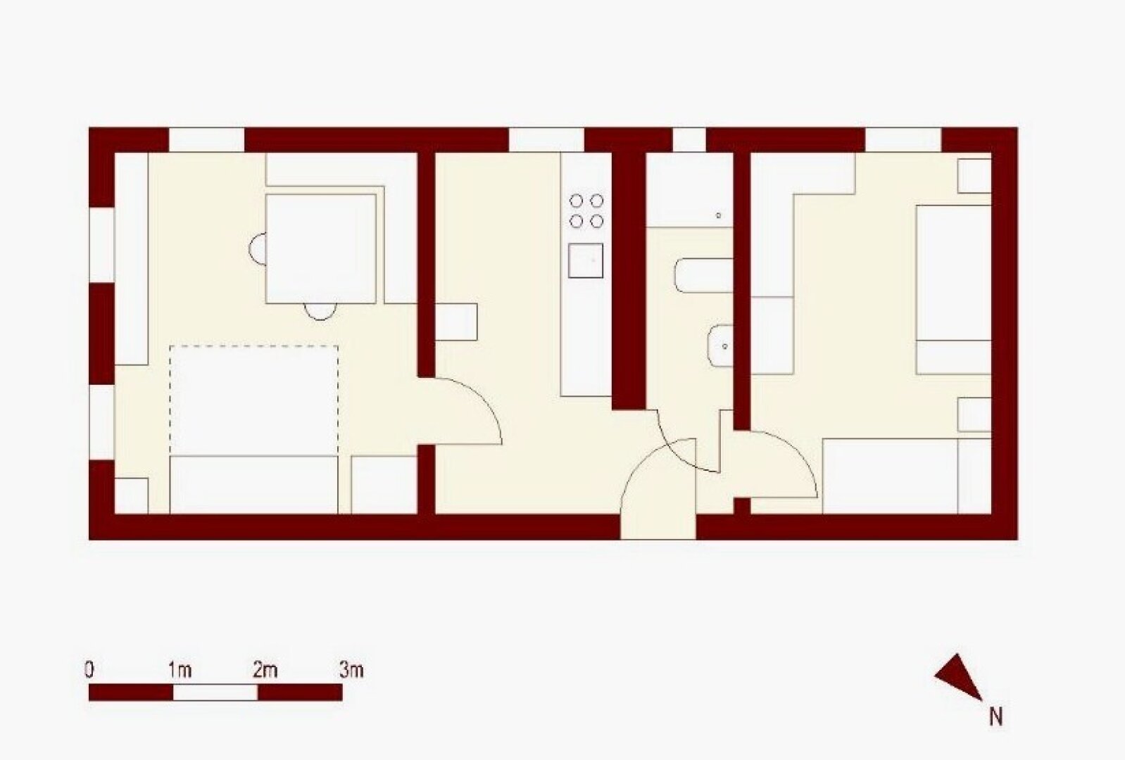 5630 Bad Hofgastein: HARBACH 10 ; Rarität!! Ferienwohnung  / Zweitwohnsitzwidmung !! 40m² Apartment mit Kachelofen und Parkplatz !