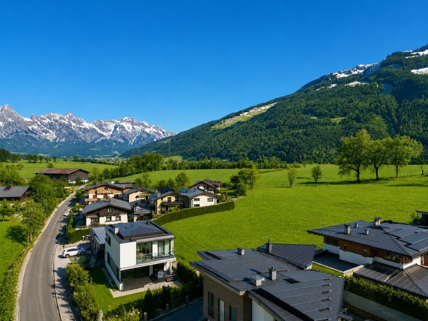 Sonniges Baugrundstück mit 902 m² attraktiver Alleinlage in Maishofen – Ortsteil Mitterhofen