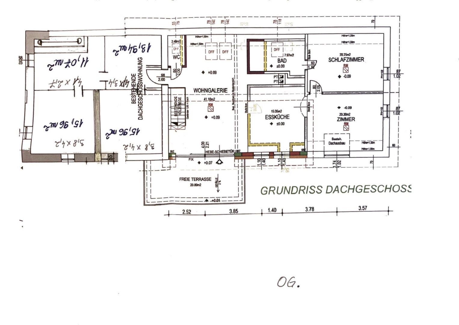 Plan Obergeschoß