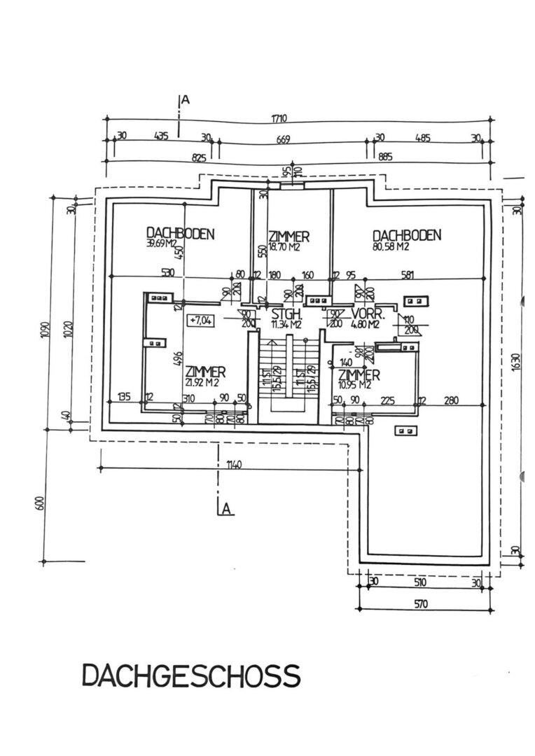 Plan Dachgeschoss