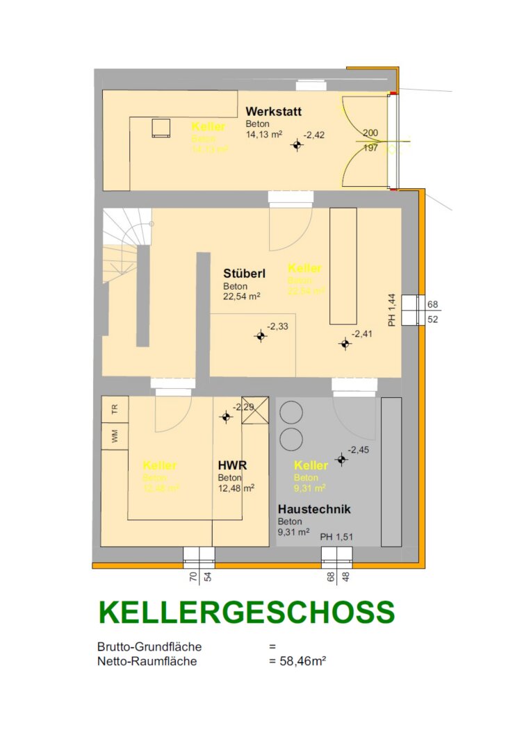 Plan Keller Umbauplan