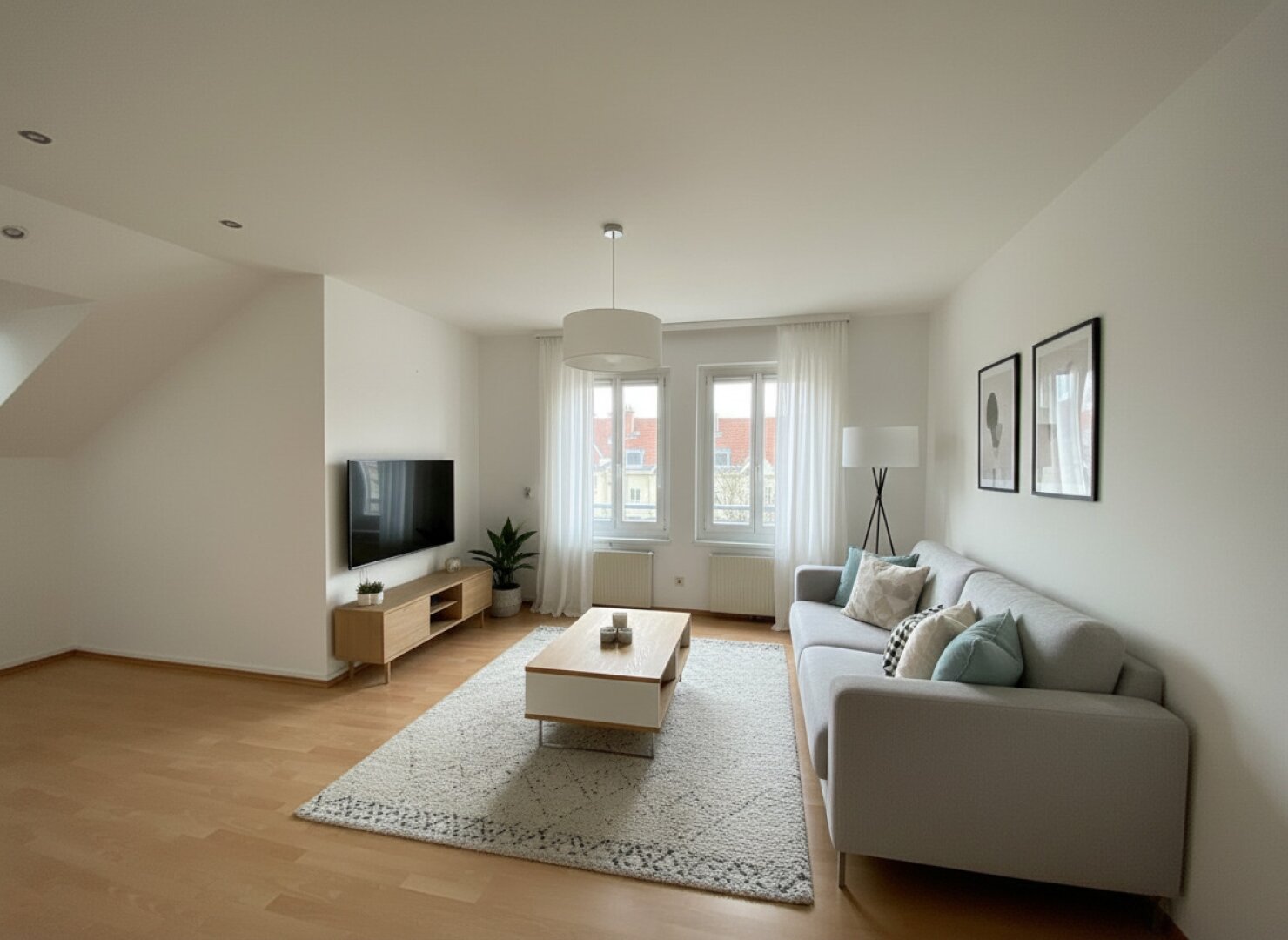Wohnzimmer mit Einrichtungsvorschlag