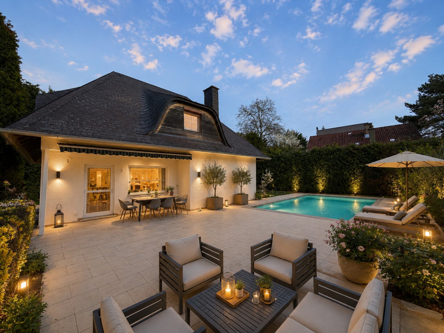 Top Einfamilienhaus in Klosterneuburg – 6 Zimmer - Terrasse - Garage -Pool