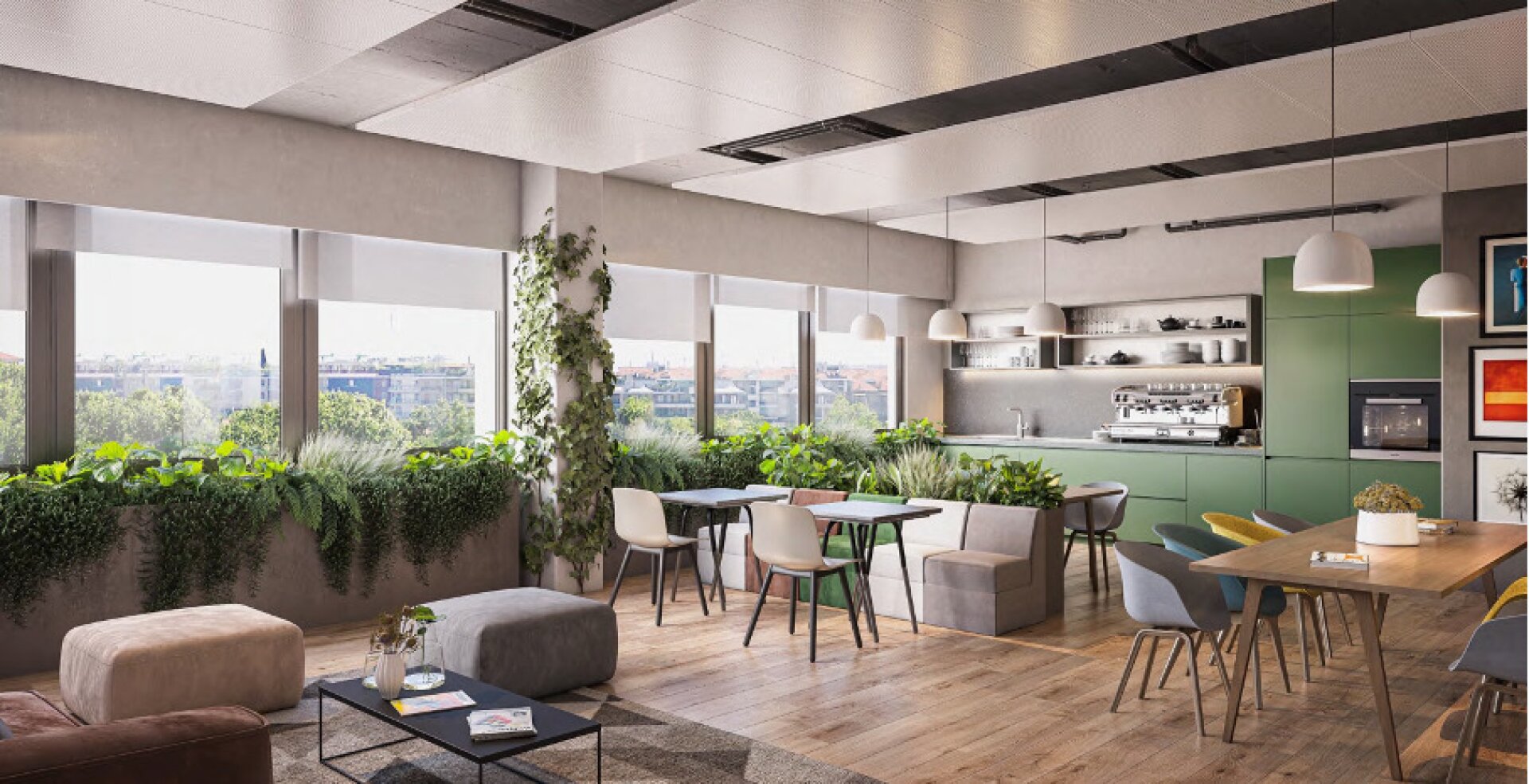 Office in myhive Urban Garden in Wienerberg City 10. Bez