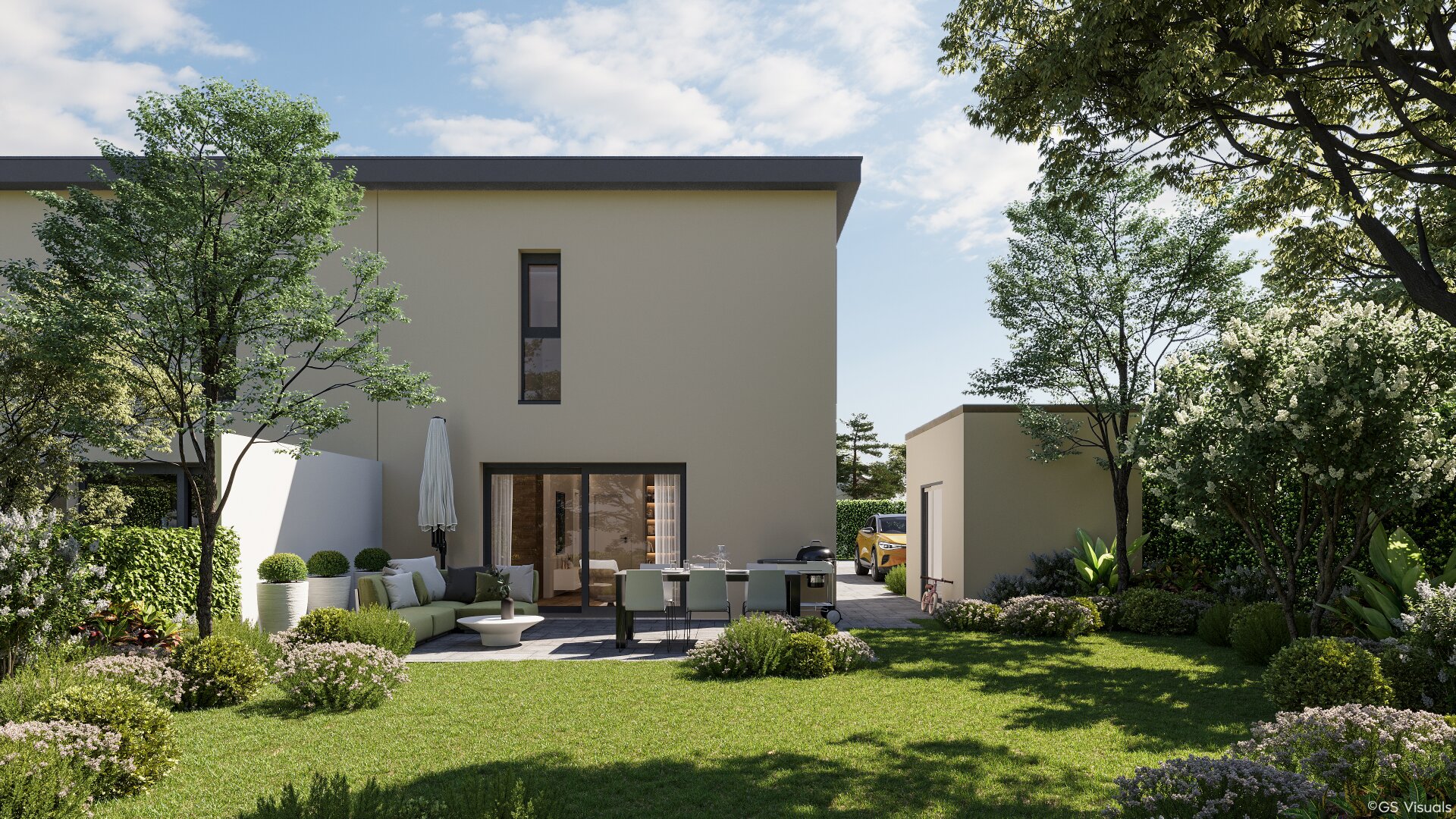 Moderne Doppelhaushälfte in Kottingbrunn: Ihr Erstbezug mit Garten und Terrasse in ruhiger Lage - hochwertige Bauweise und nachhaltige Energieversorgung