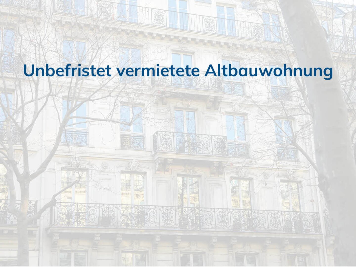 Unbefristet vermietete Altbauwohnung