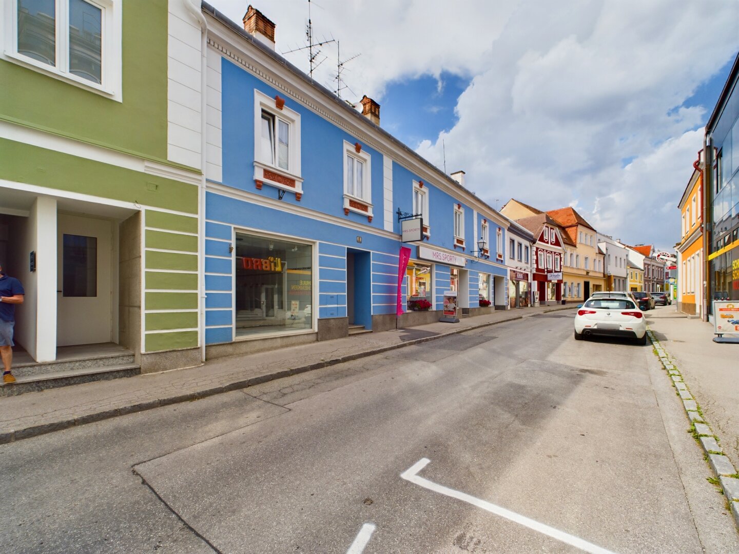 Hausansicht und Eingang Top 7