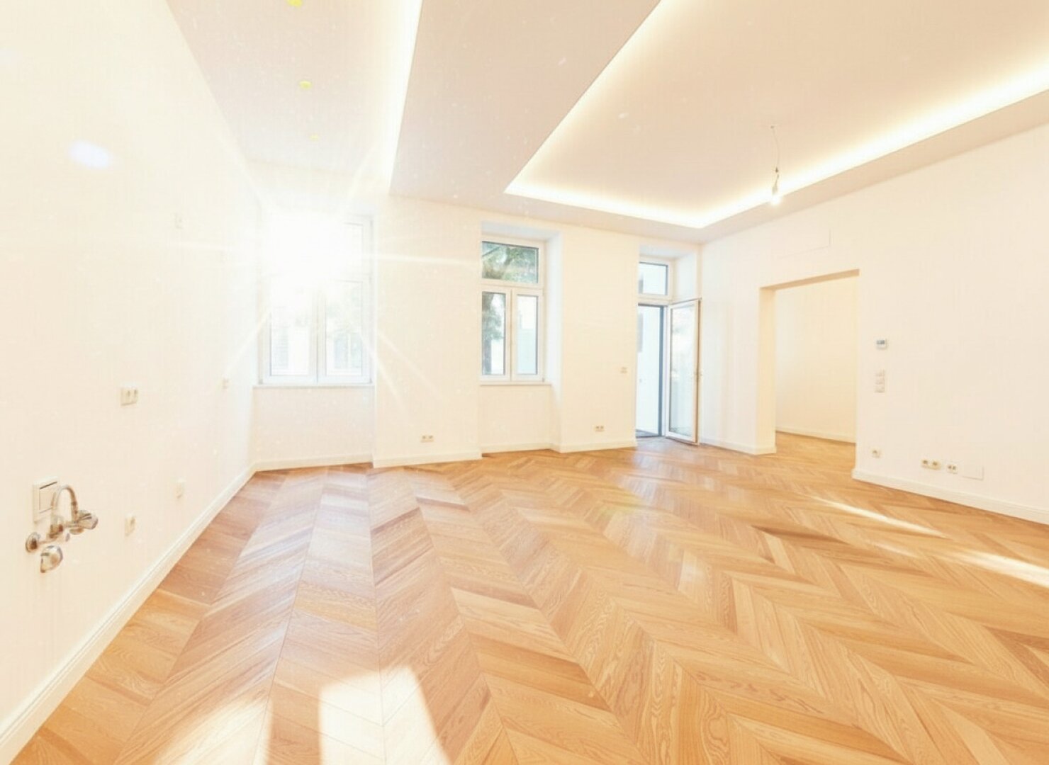 Exklusiv: Altbau-Charme trifft Luxus! High-End 4-Zimmer-Erstbezug mit 2 Balkonen NAHE Urania und Donaukanal! +Perfekte Anbindung an U-Bahn & CAT