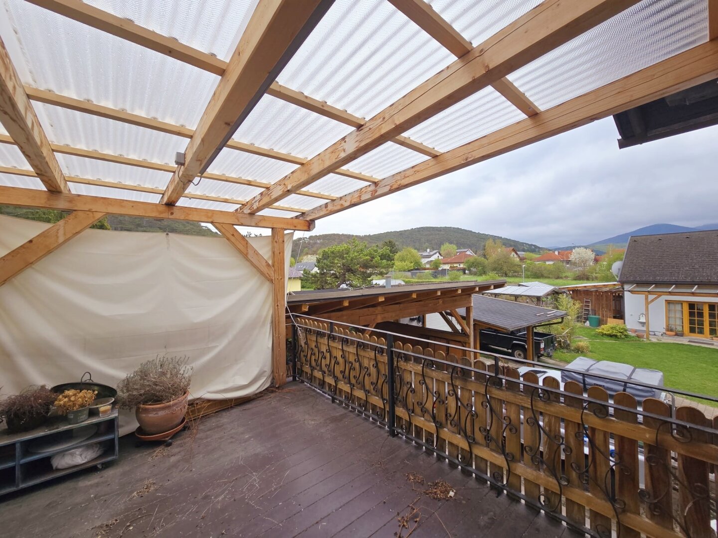 Überdachte Terrasse