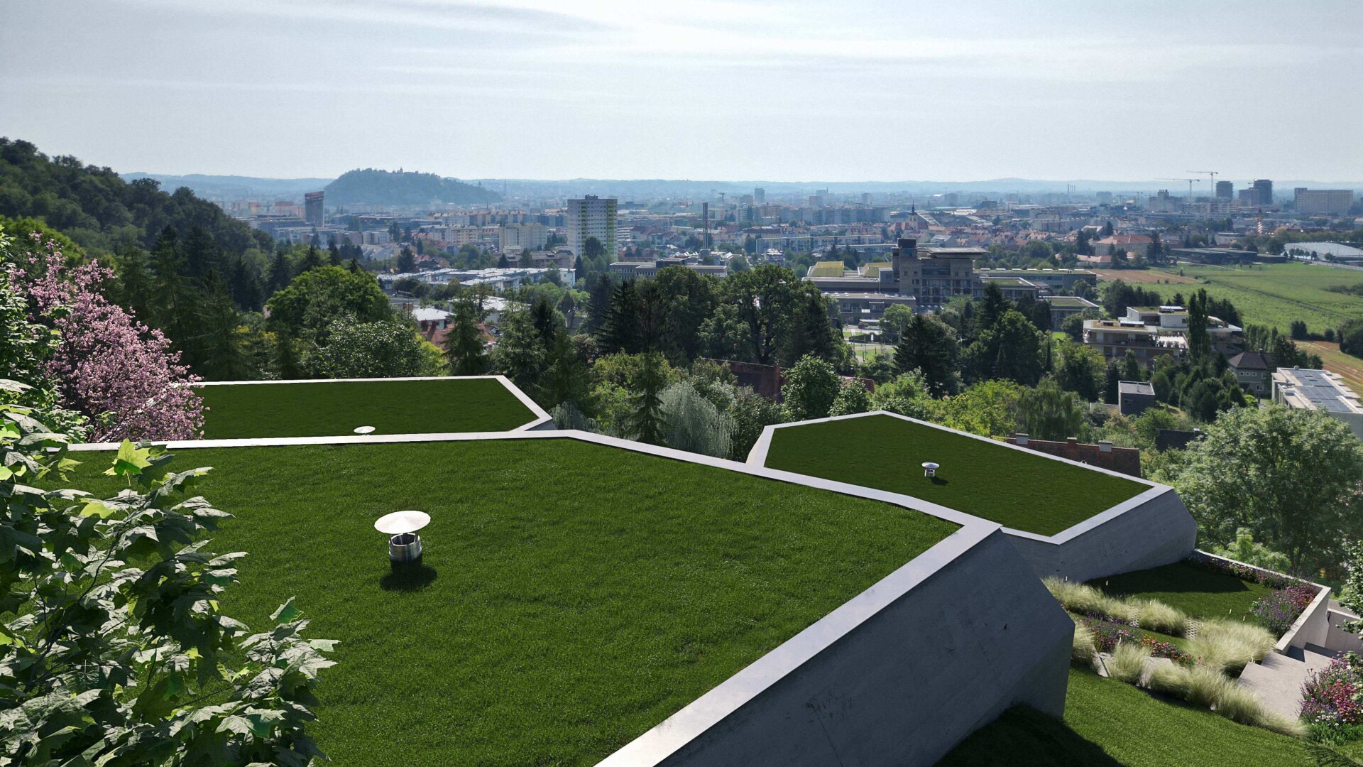 Exklusive Neubauvilla mit Infinity-Feeling & Schlossbergblick | Pool, Sauna, absolute Ruhelage