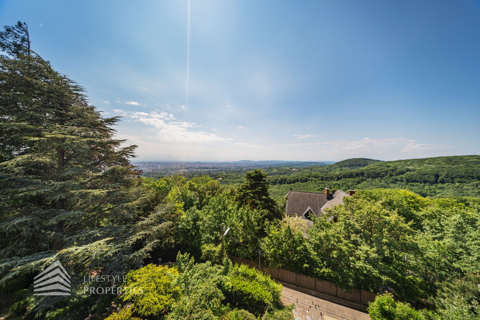 Luxuriöse Parkvilla mit einzigartigem Fernblick am Kahlenberg