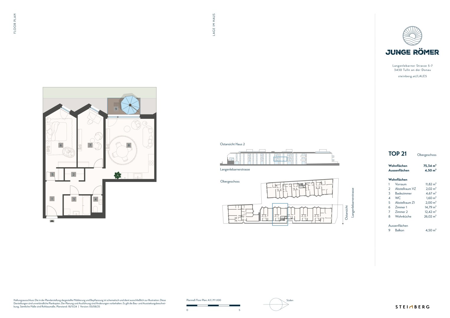 Wohnungsplan Top 21
