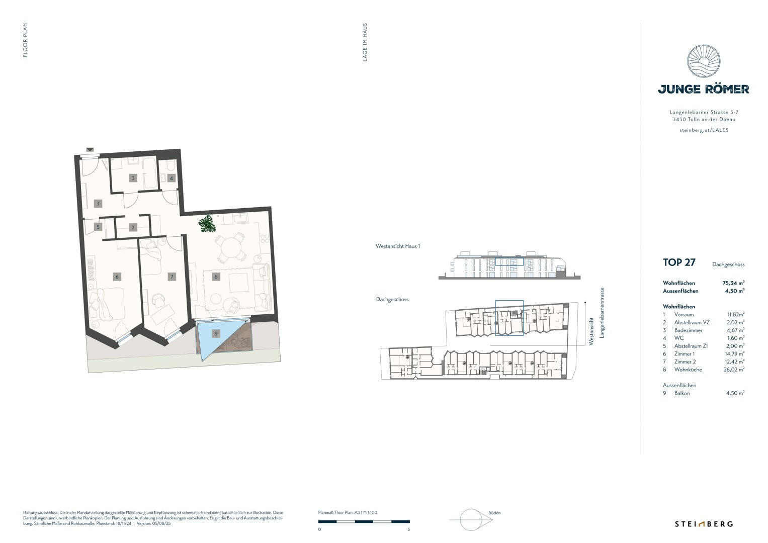Wohnungsplan Top 27