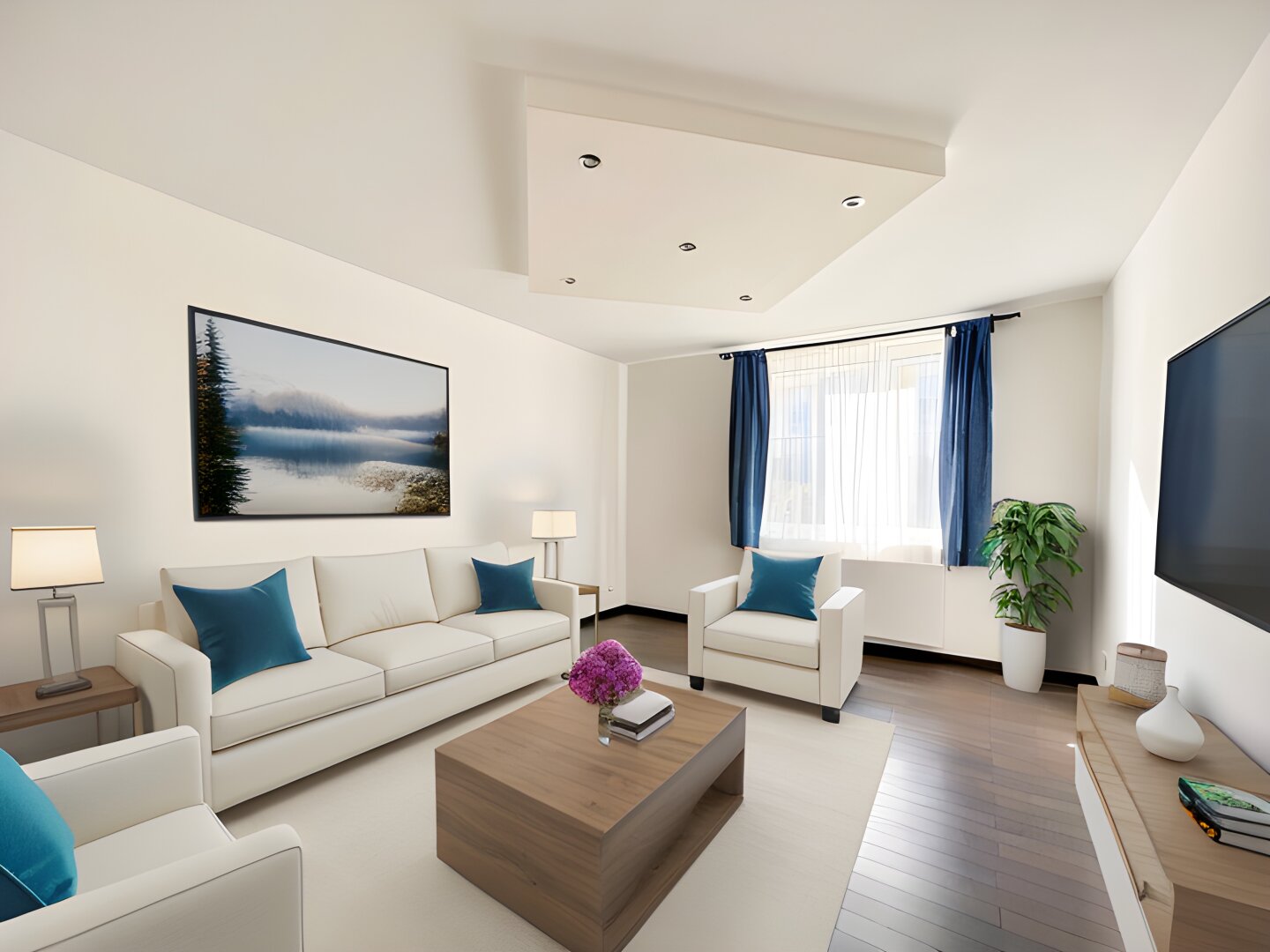 Einrichtungsbeispiel Wohnzimmer