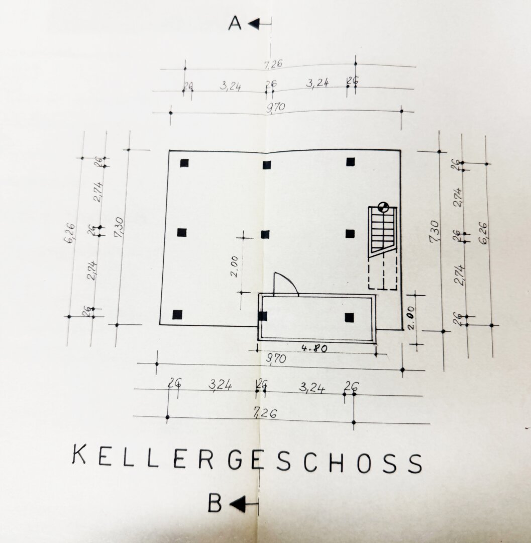 Grundriss Bereich unter dem Haus