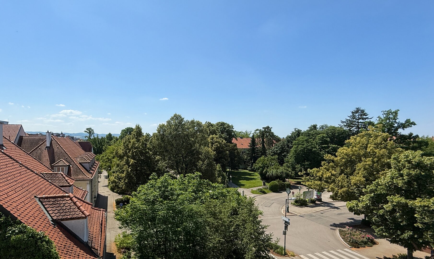Ausblick vom Balkon
