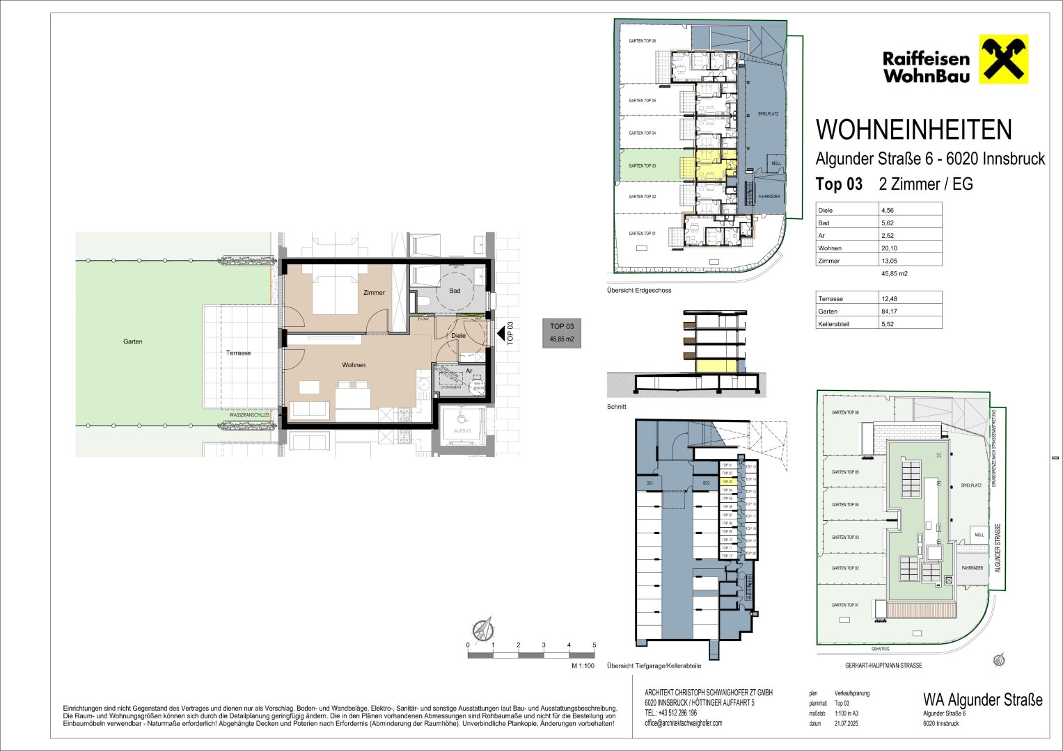 Grundrissplan Top 03