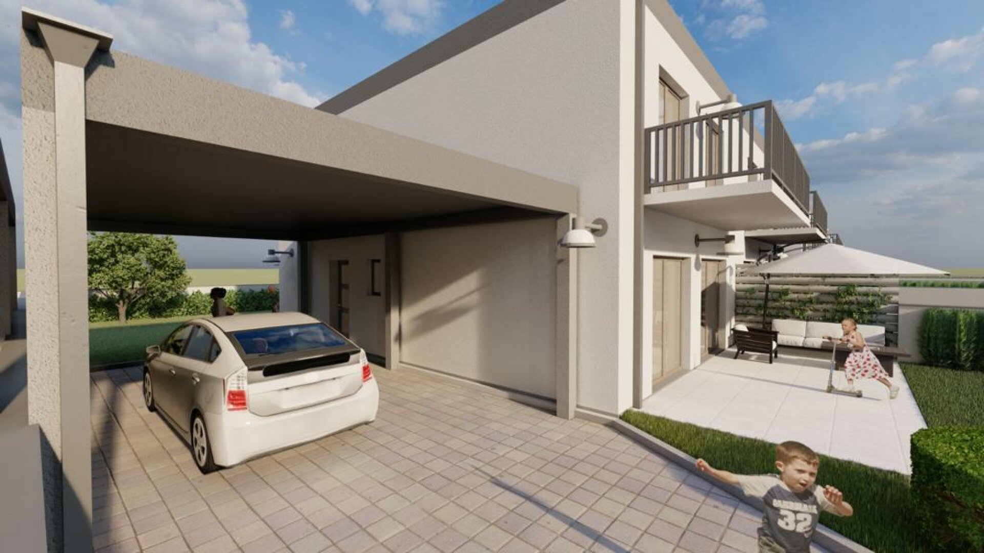 Neue Doppelhaushälfte mit Carport nur noch 2 verfügbar!!