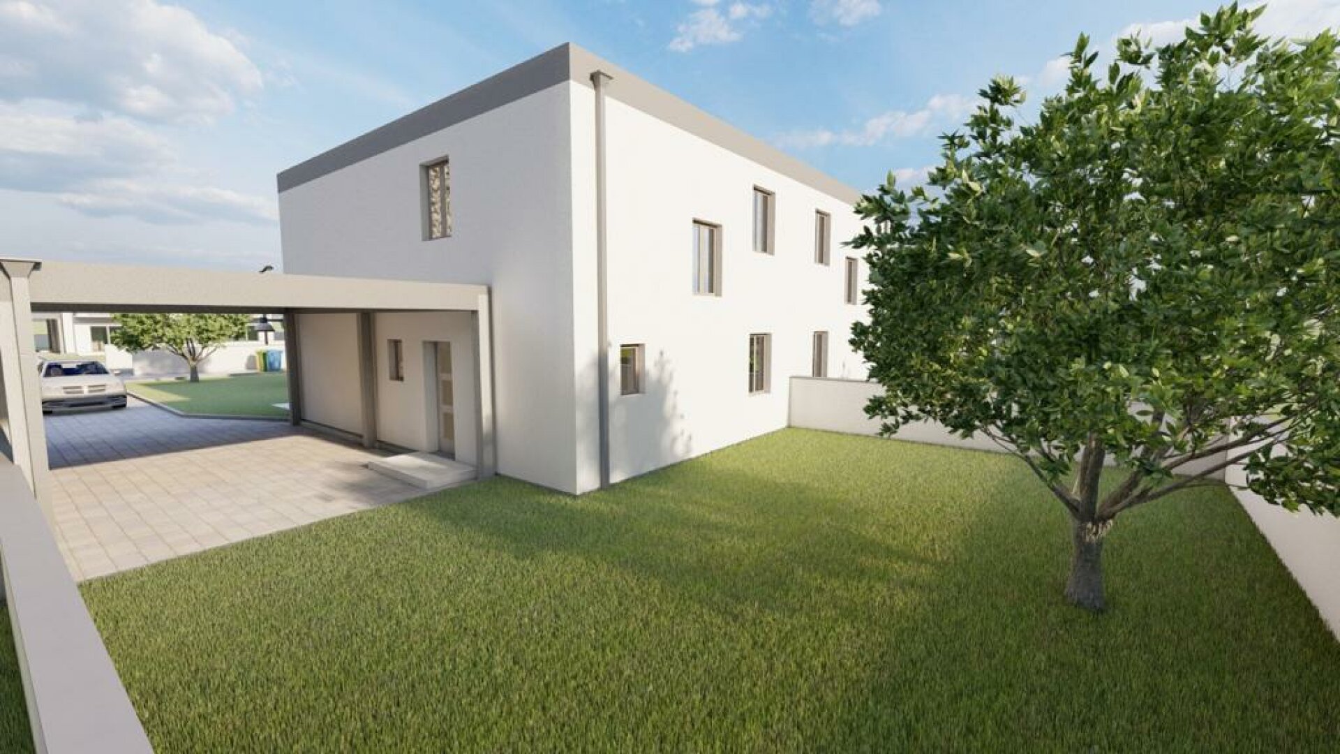 Neue Doppelhaushälfte mit Carport nur noch 2 verfügbar!!