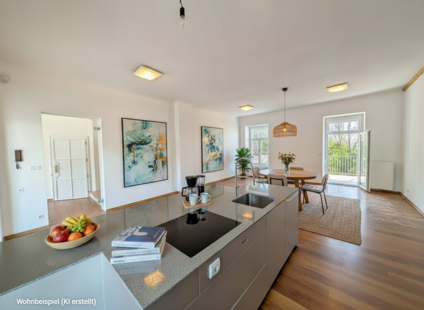 Exklusives Penthouse mit Kamin und mehreren Balkonen über den Dächern von St. Peter!