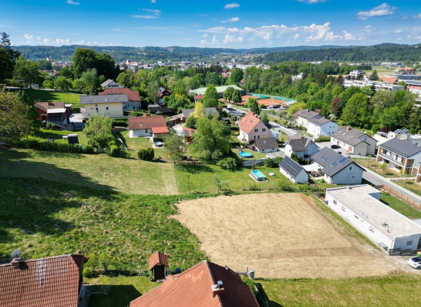 Blick nach Stadtzentrum Gleisdorf (SW)