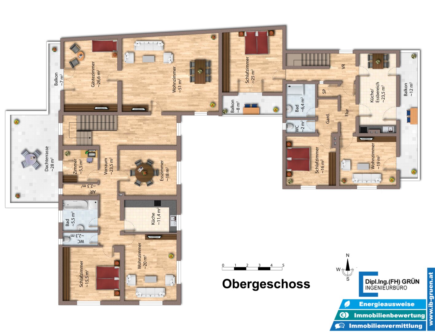 7133m² Betriebsliegenschaft - Betriebshalle, Wohnhäuser, Büro, Garagen, Betriebstankstelle, Baugrund - Projekt für große Arbeiterunterkunft
