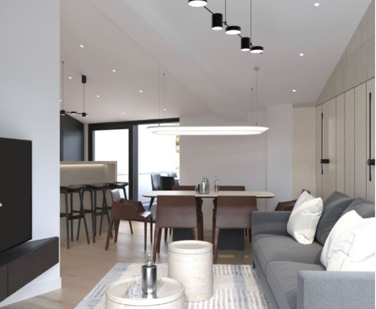 MONTENEGRO !                                    Schönes Penthouse mit zwei Terrassen, Berg- und malerischem Meerblick