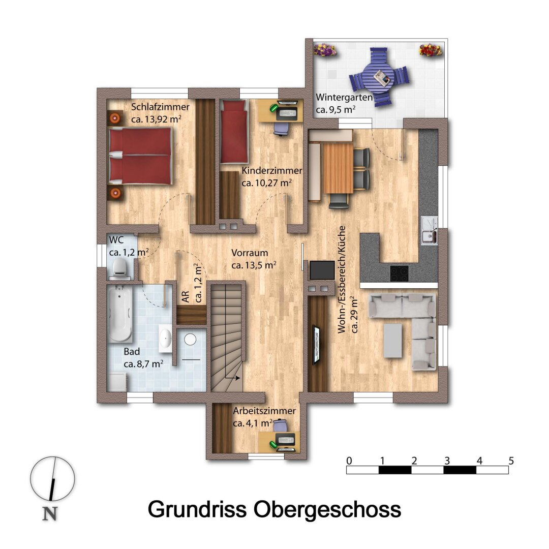 Wohnen in Ruhelage am Waldrand – modernisiertes Haus mit Pool & Grünblick