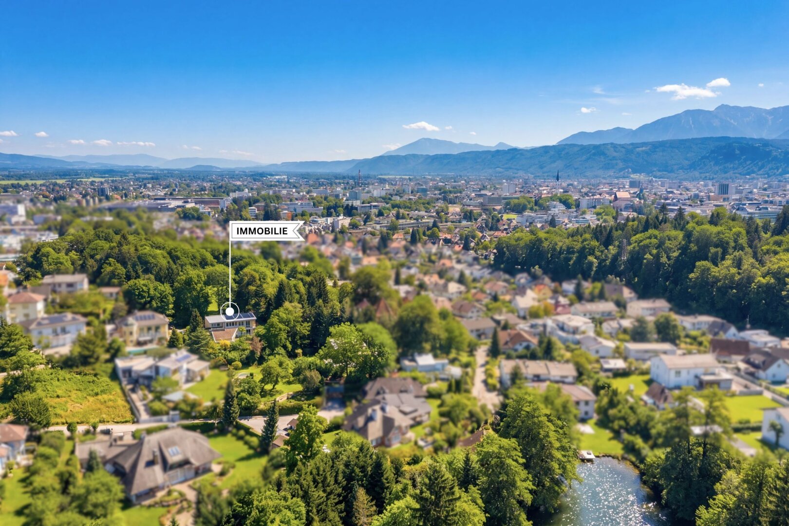 Ein verborgenes Refugium am Kreuzbergl – dort, wo Natur, Wasser und Architektur zu etwas Besonderem verschmelzen