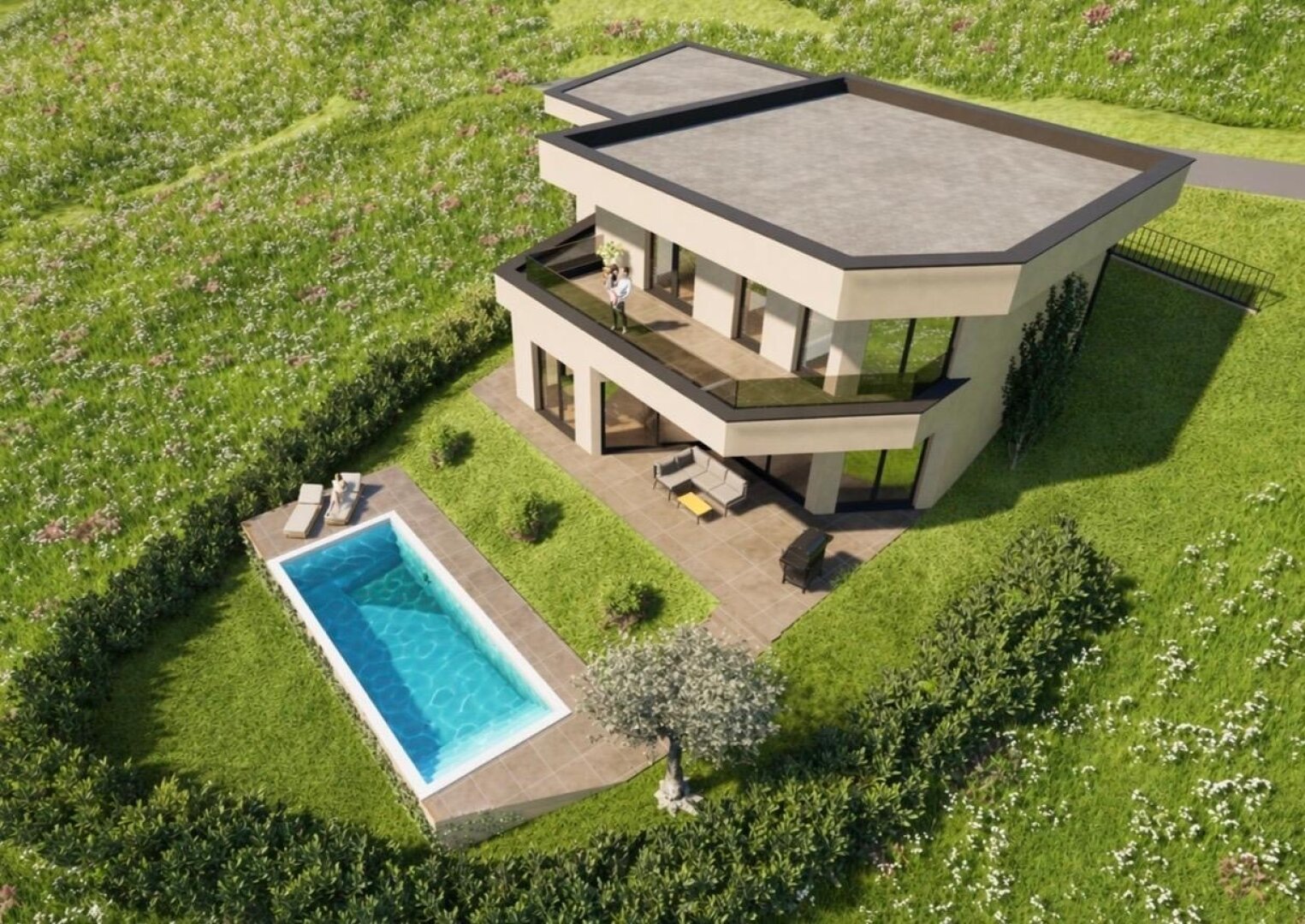 K3 - Neubau - Einfamilienhaus am Attersee mit einzigartigen Seeblick, Pool und highend Ausstattung