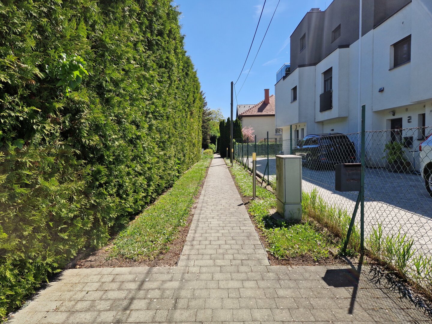 Weg zum Haus - Fahnengrundstück