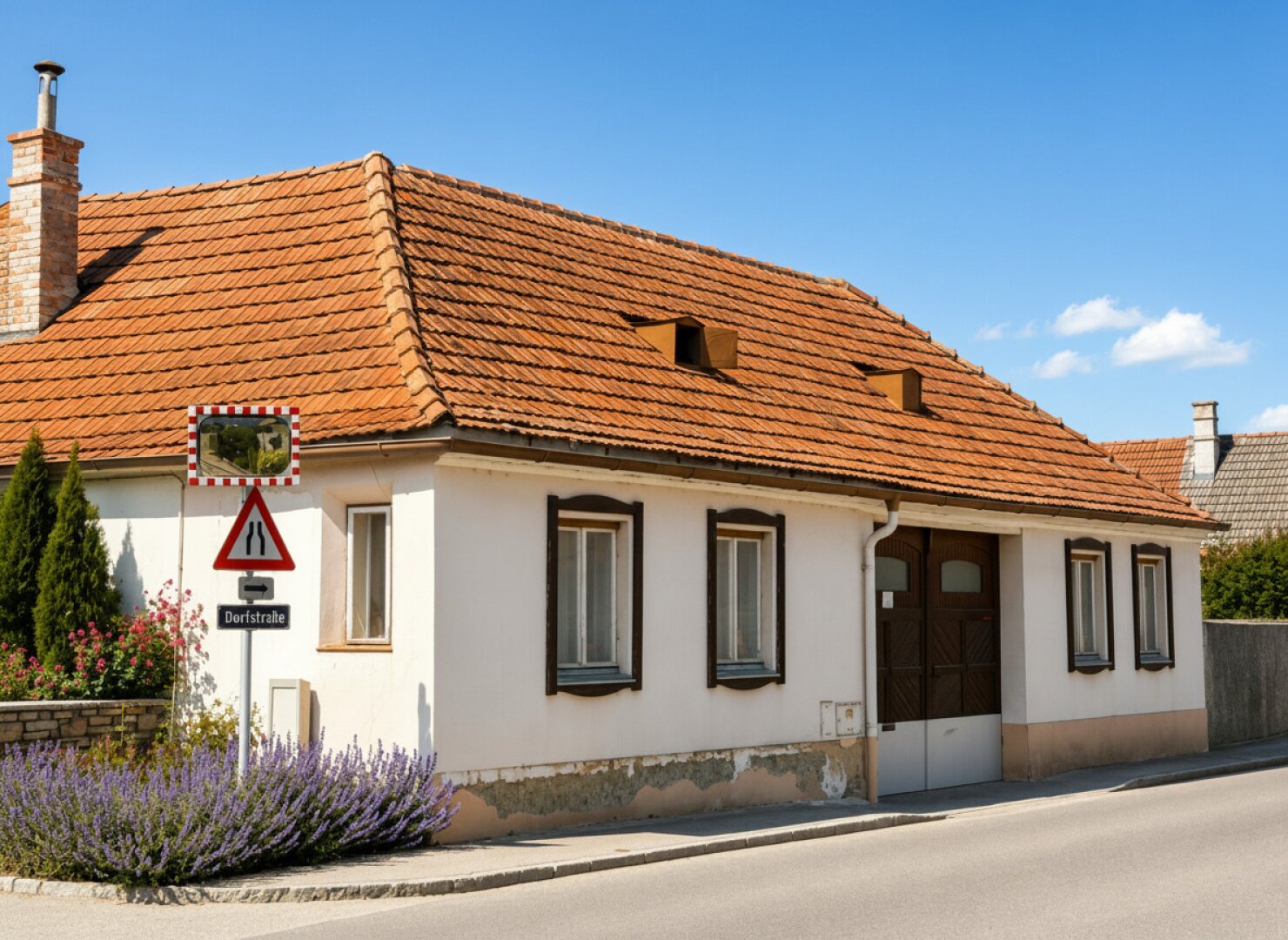 Einfamilienhaus mit Innenhof, Nebengebäuden und Entwicklungspotenzial in Wilfersdorf