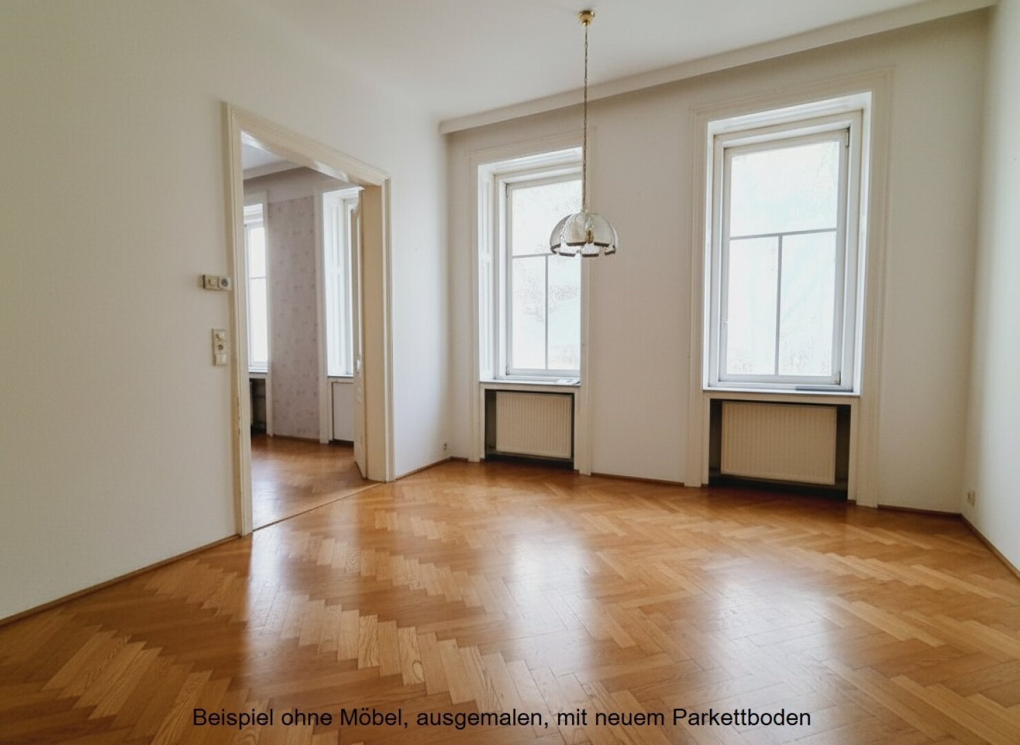 Sanierungsbeispiel - Wohnzimmer