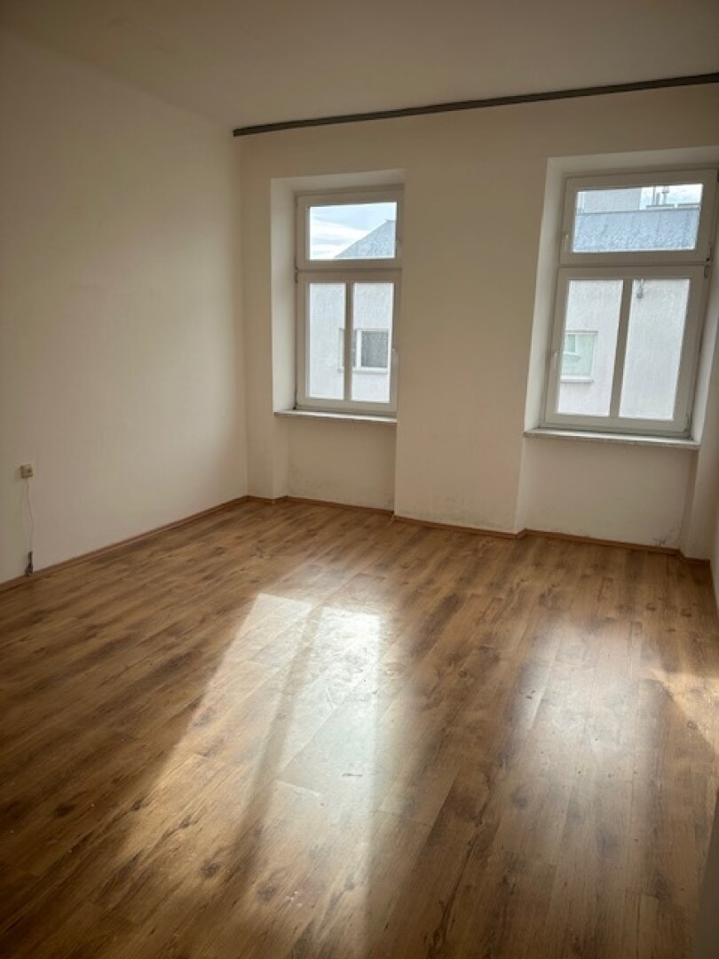 Handwerkerbedürftige 3 Zimmer - U1 Troststraße - Blick auf die Alpengasse - 2 Eingänge möglich!!