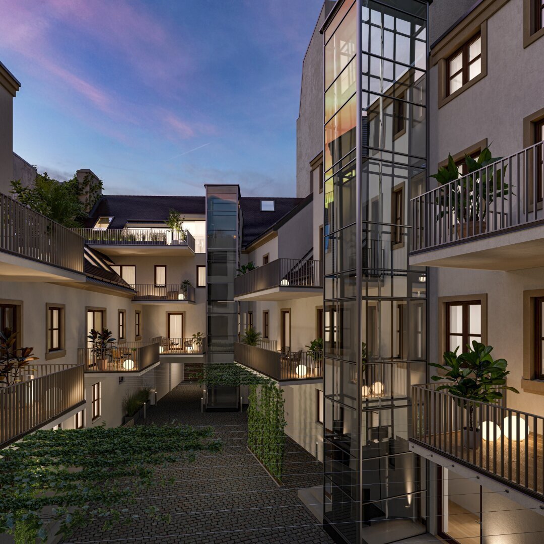 Bewilligtes Altbauprojekt mit Dachausbau direkt am Rochusmarkt