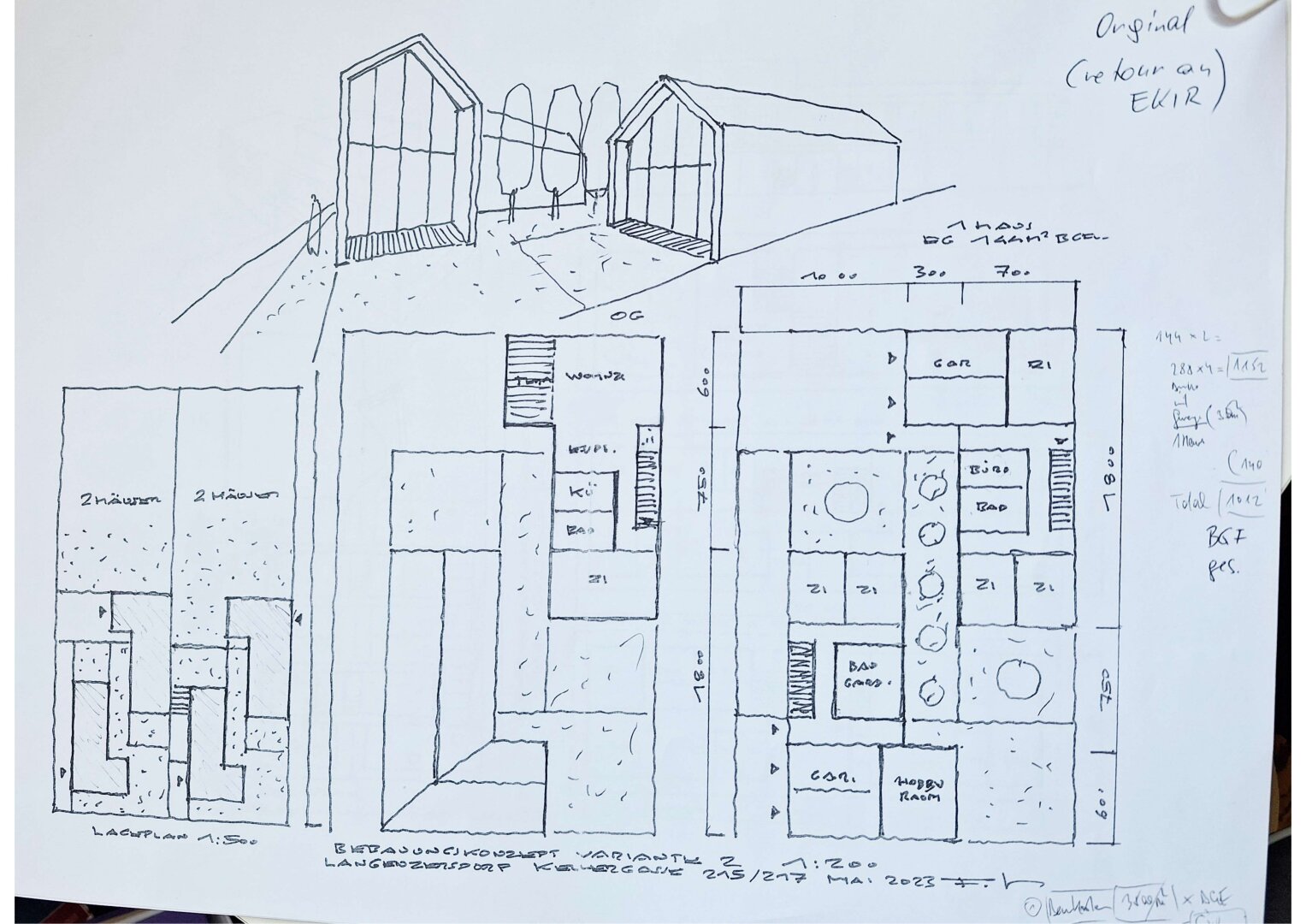 Traumhafte Baugrundstücke nebeneinander in Langenzersdorf - gesamt 2800 m² - Grenze Wiens mit Ausblick