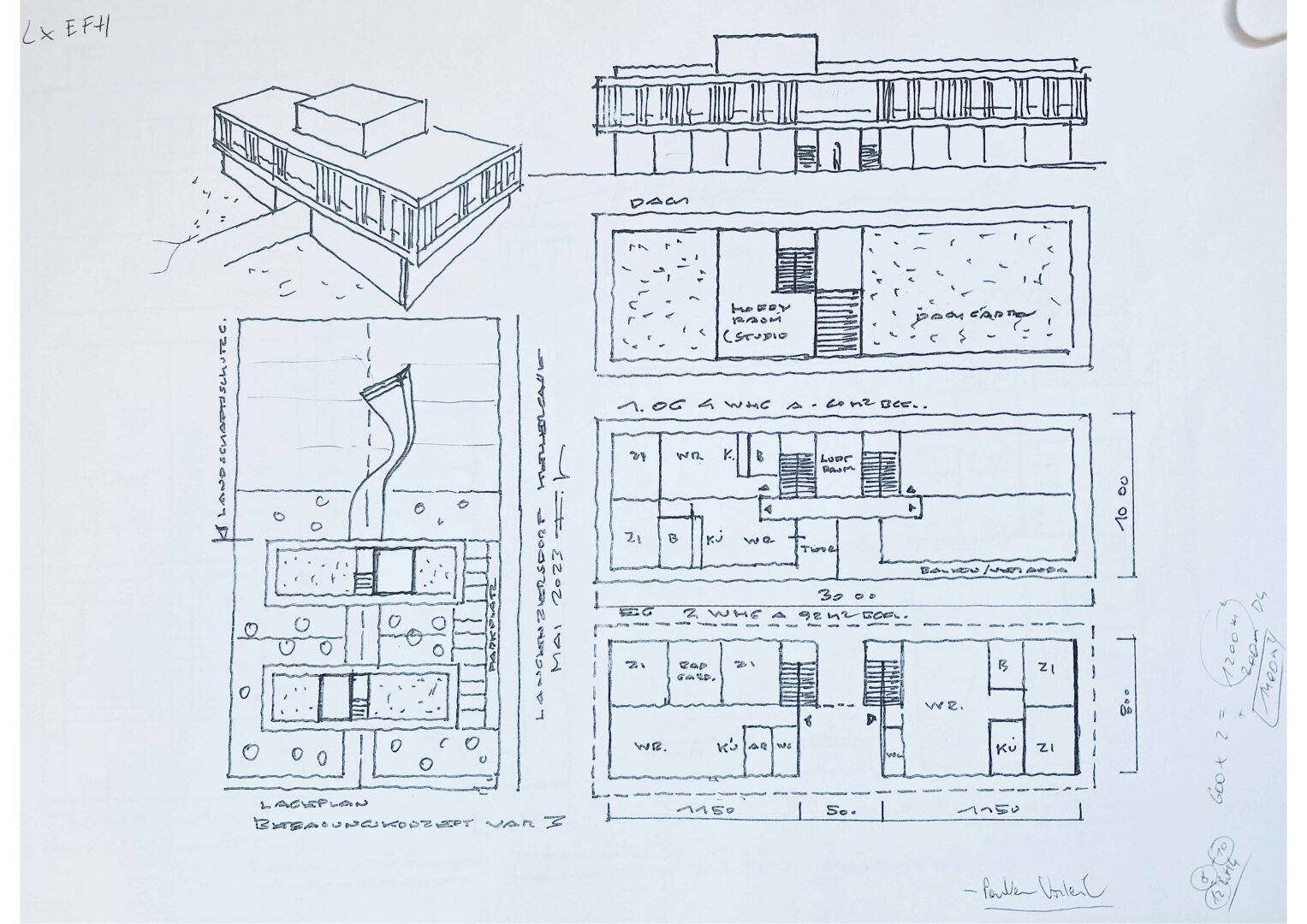 Traumhafte Baugrundstücke nebeneinander in Langenzersdorf - gesamt 2800 m² - Grenze Wiens mit Ausblick